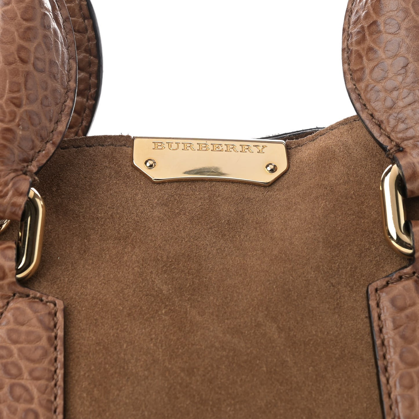 Signature Grain Suede Medium Callaghan Tote Camel