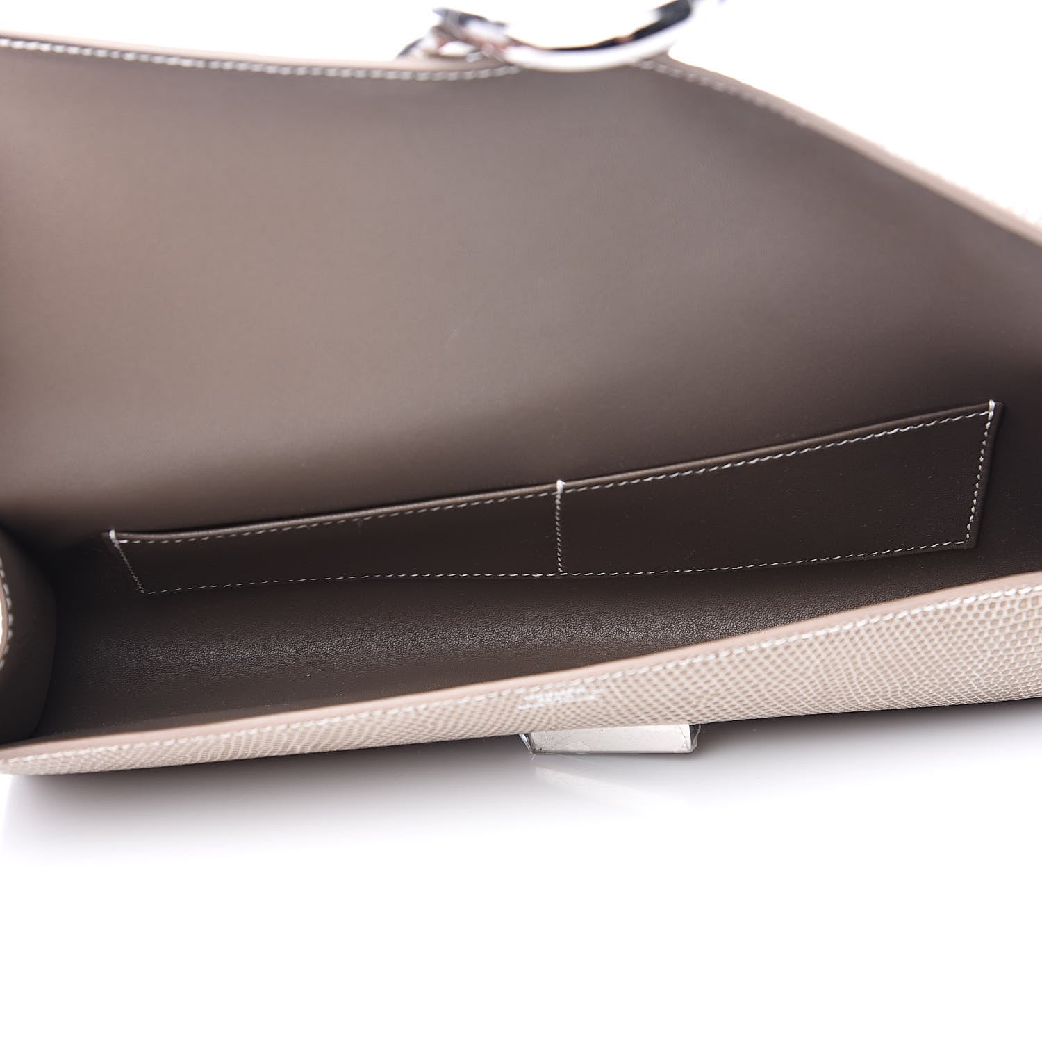 Hermes Lizard Egee Clutch Ficelle 5 of 10