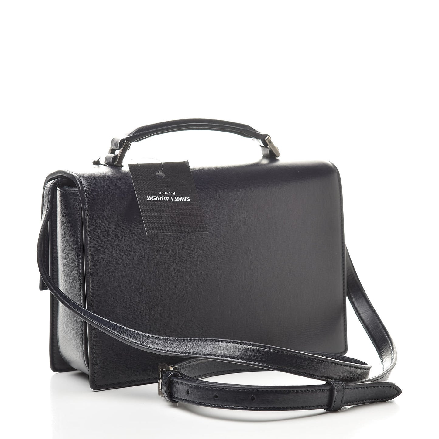 Calfskin Medium Bellechasse Satchel Navy