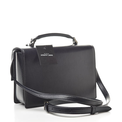 Saint Laurent Calfskin Medium Bellechasse Satchel Navy 3 of 14