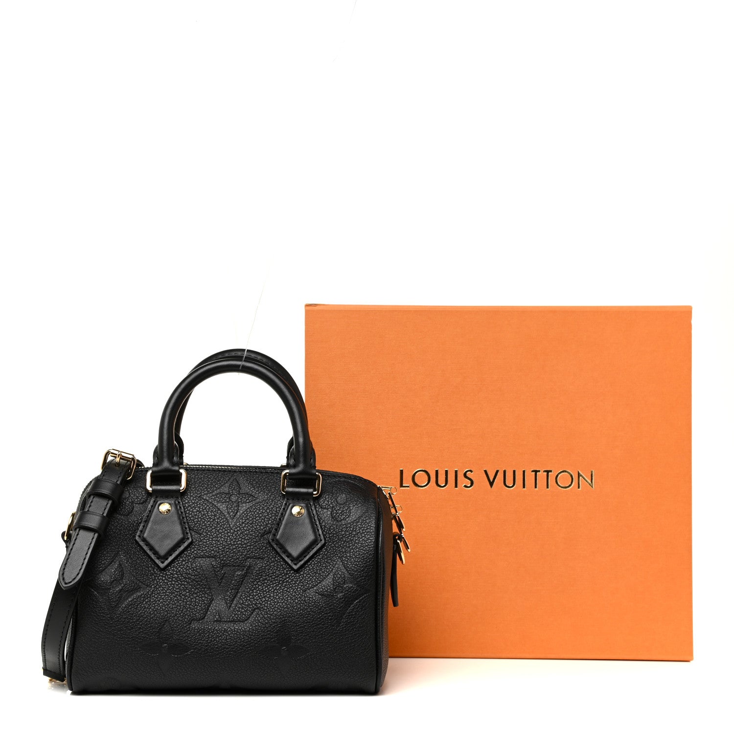 Louis Vuitton Empreinte Monogram Giant Speedy Bandouliere 20 Black 11 of 11