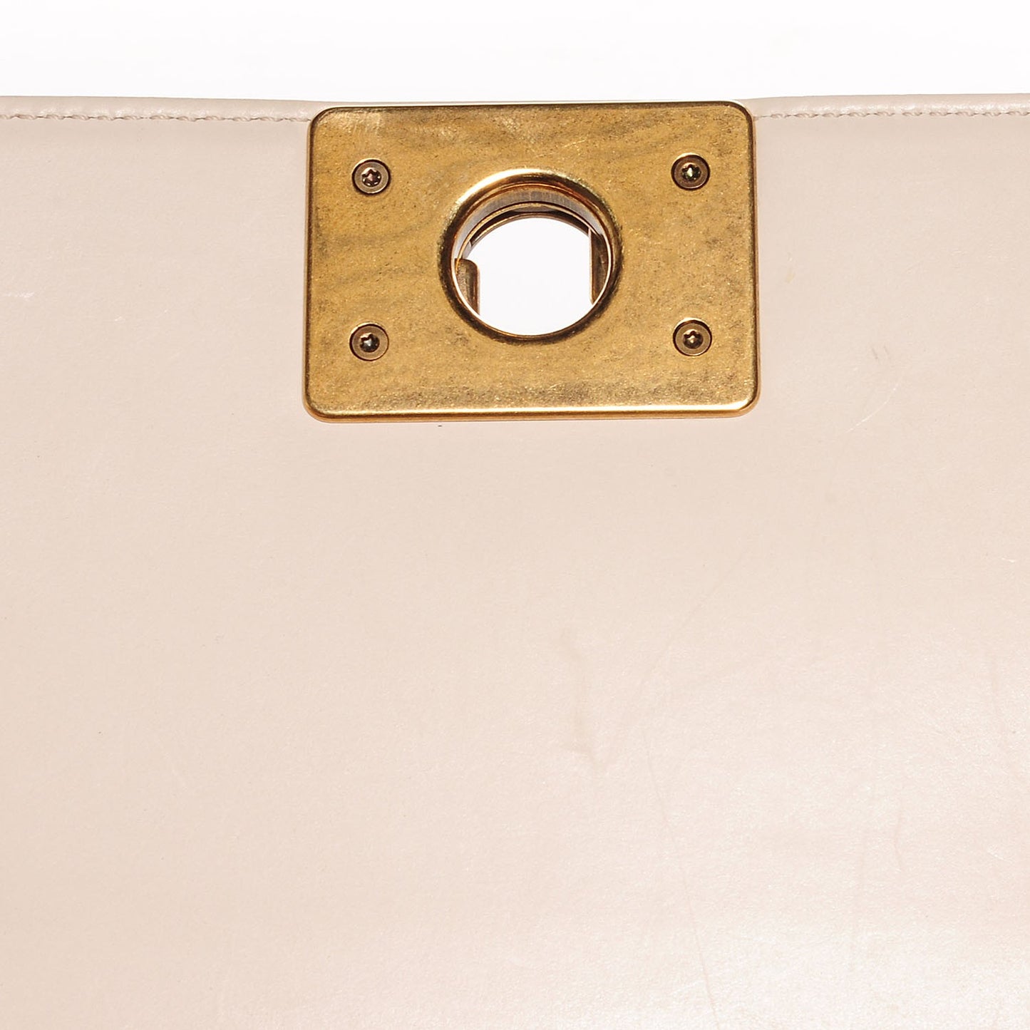 Calfskin Small Boy Flap Beige