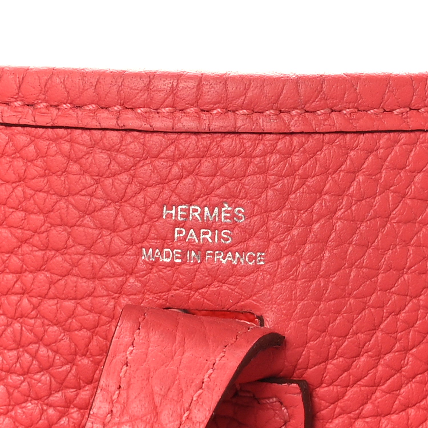 Hermes Taurillon Clemence Evelyne TPM Rouge Pivoine 7 of 9