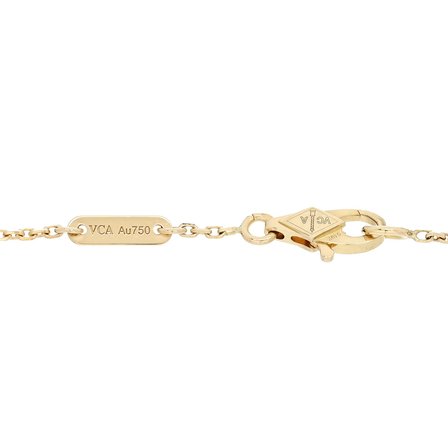 Van Cleef & Arpels 18K Yellow Gold Diamond Mini Frivole Bracelet 3 of 5
