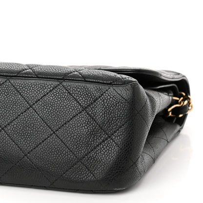 Chanel Caviar Quilted Jumbo Double Flap Black 10 of 17