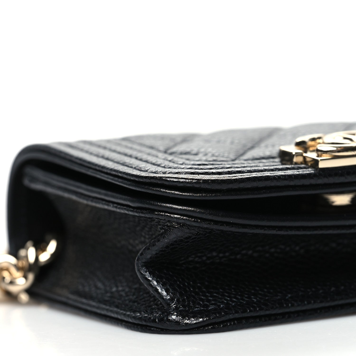 Chanel Caviar Quilted Boy Flap Waist Belt Bag Black 5 of 11