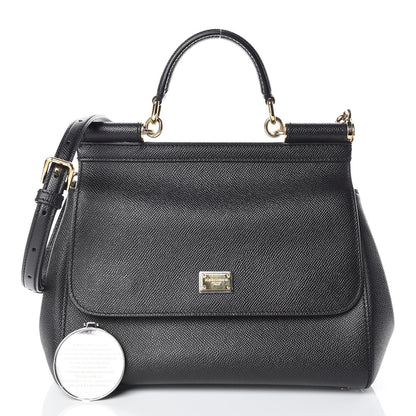 Dolce & Gabbana Dauphine Medium Miss Sicily Satchel Black 4 of 12