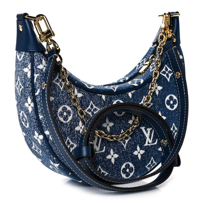 Louis Vuitton Monogram Jacquard Denim Loop Bleu 3 of 10