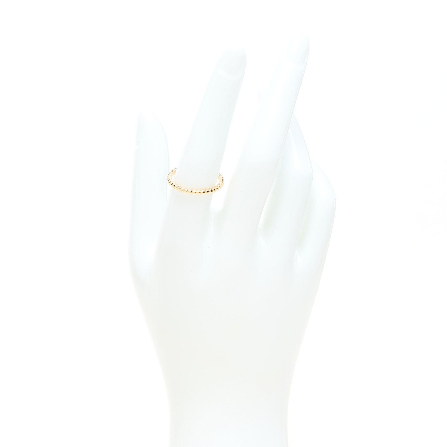 Van Cleef & Arpels 18K Yellow Gold Small Perlee Ring 56 7.5 2 of 5