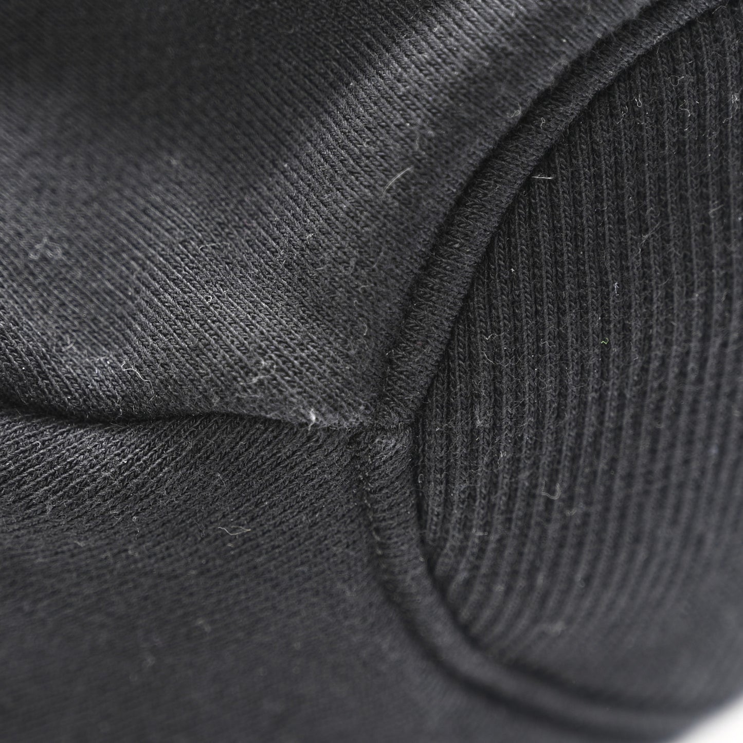 Cotton Medium Knotted Logo Print Shoulder Bag Black