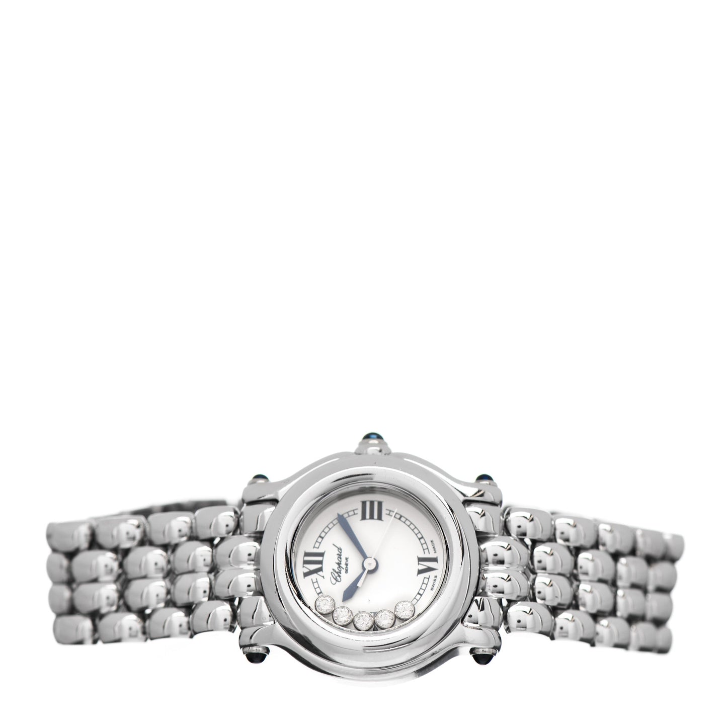 Stainless Steel 5 Diamond 26mm Happy Sport Quartz Watch