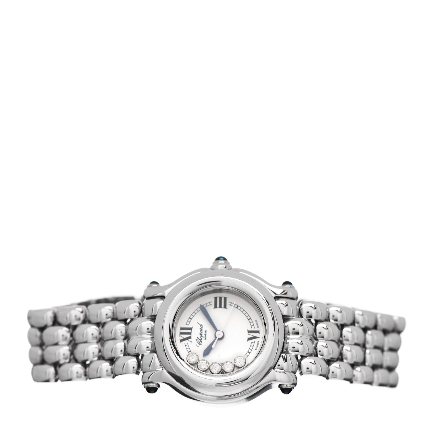 Chopard Stainless Steel 5 Diamond 26mm Happy Sport Quartz Watch 2 of 4
