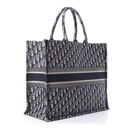 Christian Dior Oblique Book Tote Blue Multicolor 3 of 15