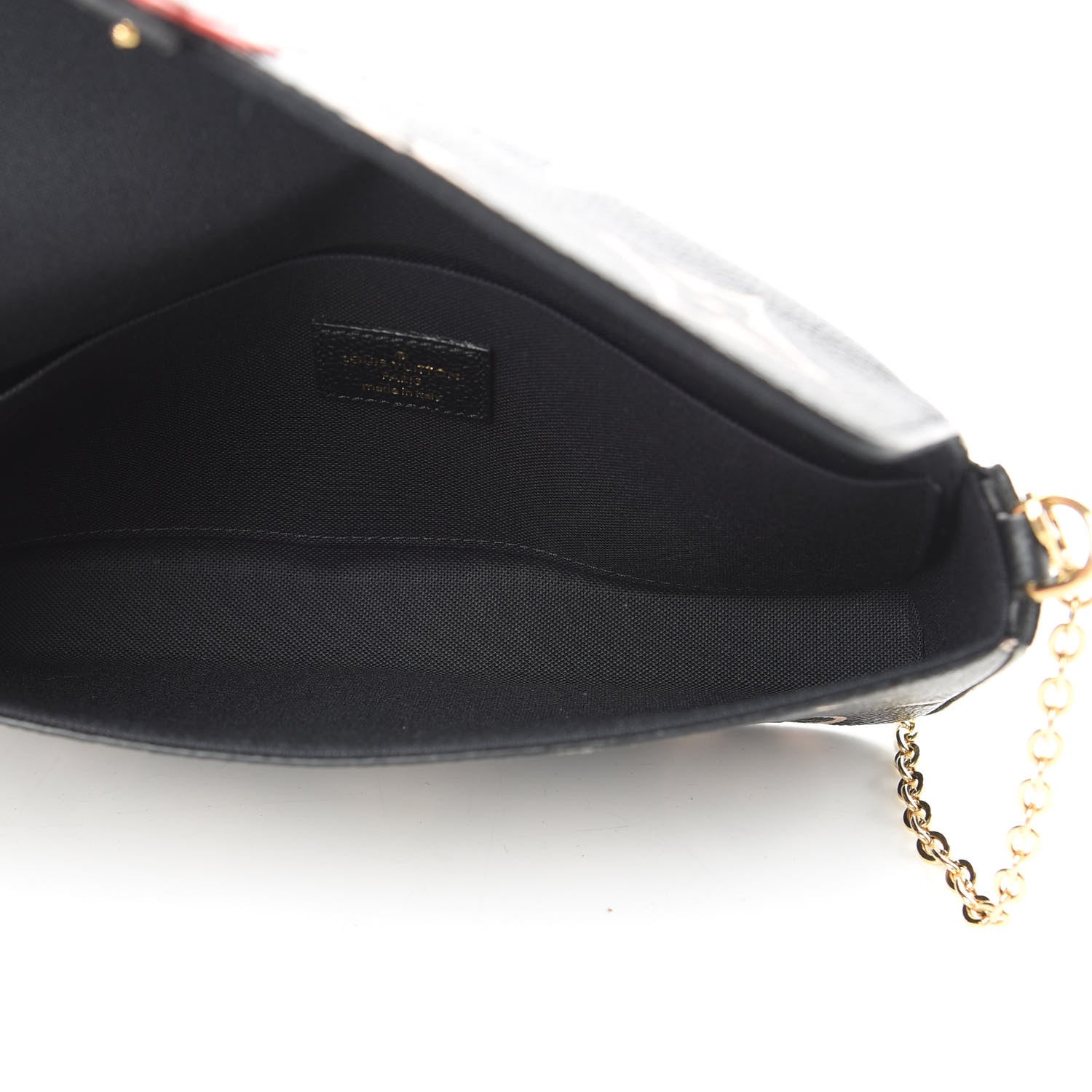 Louis Vuitton Empreinte Monogram Giant Crafty Pochette Felicie Black Creme 7 of 13