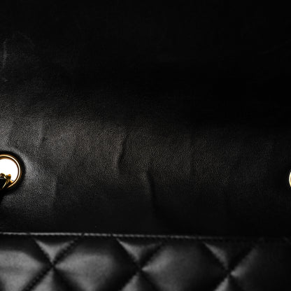 Chanel Lambskin Quilted Medium Single Flap Black 6 of 10