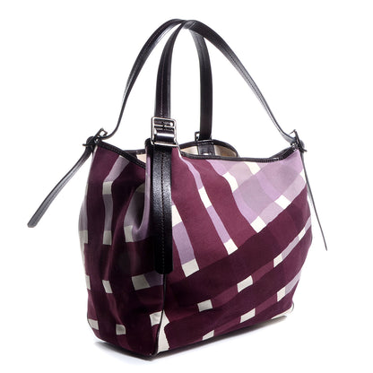 Burberry Canvas Check Print Tote 3 of 9