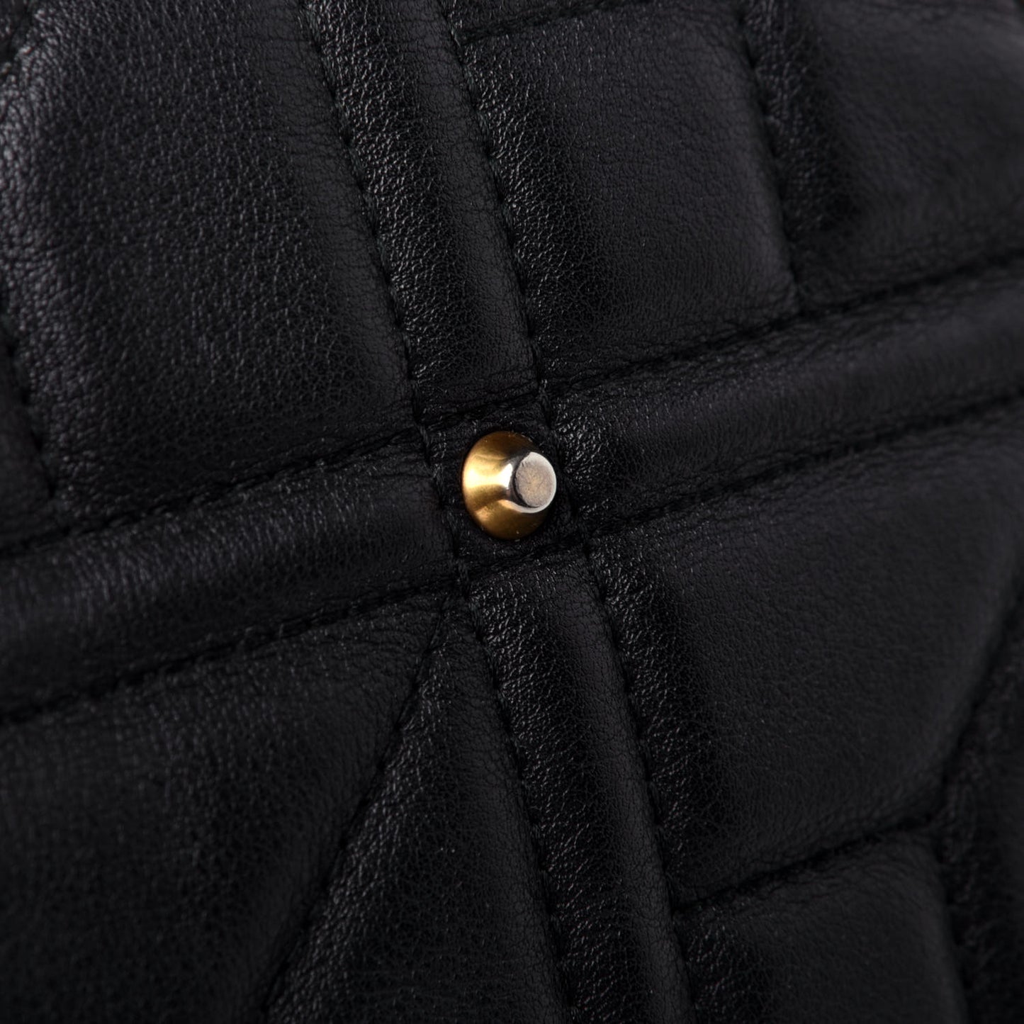 Calfskin Matelasse Studded Medium GG Marmont Shoulder Bag Black