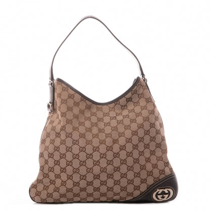 Gucci Monogram GG New Britt Medium Hobo Brown 1 of 7