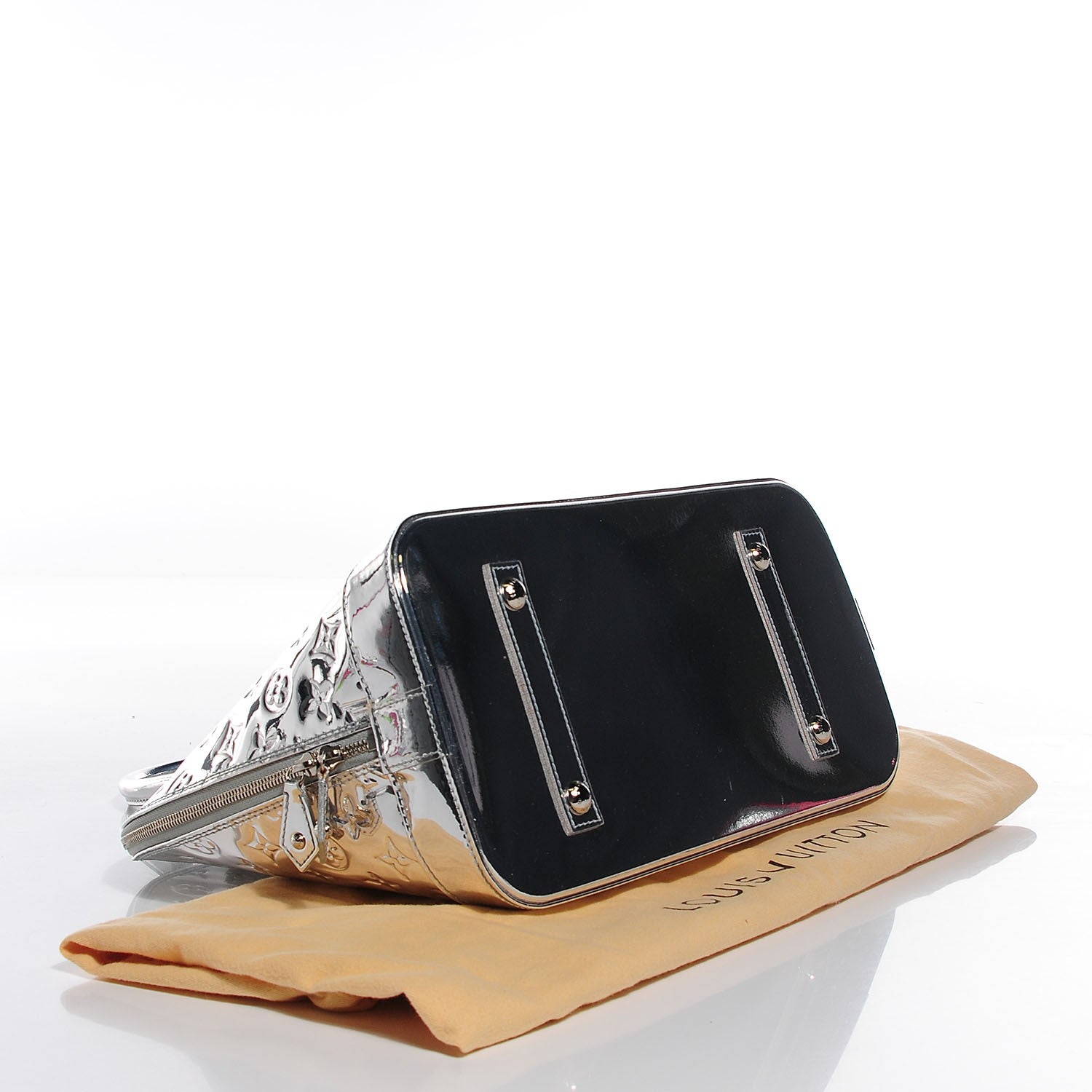 Louis Vuitton Monogram Miroir Alma MM Silver 3 of 7