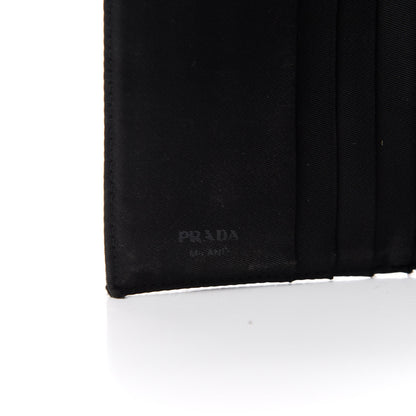 Prada Tessuto Nylon French Wallet Black 6 of 7