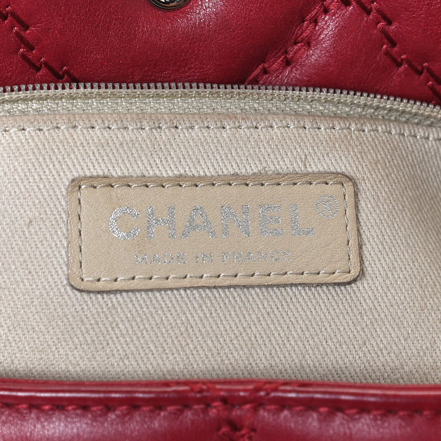Calfskin Double Stitch Large Hamptons Flap Bag