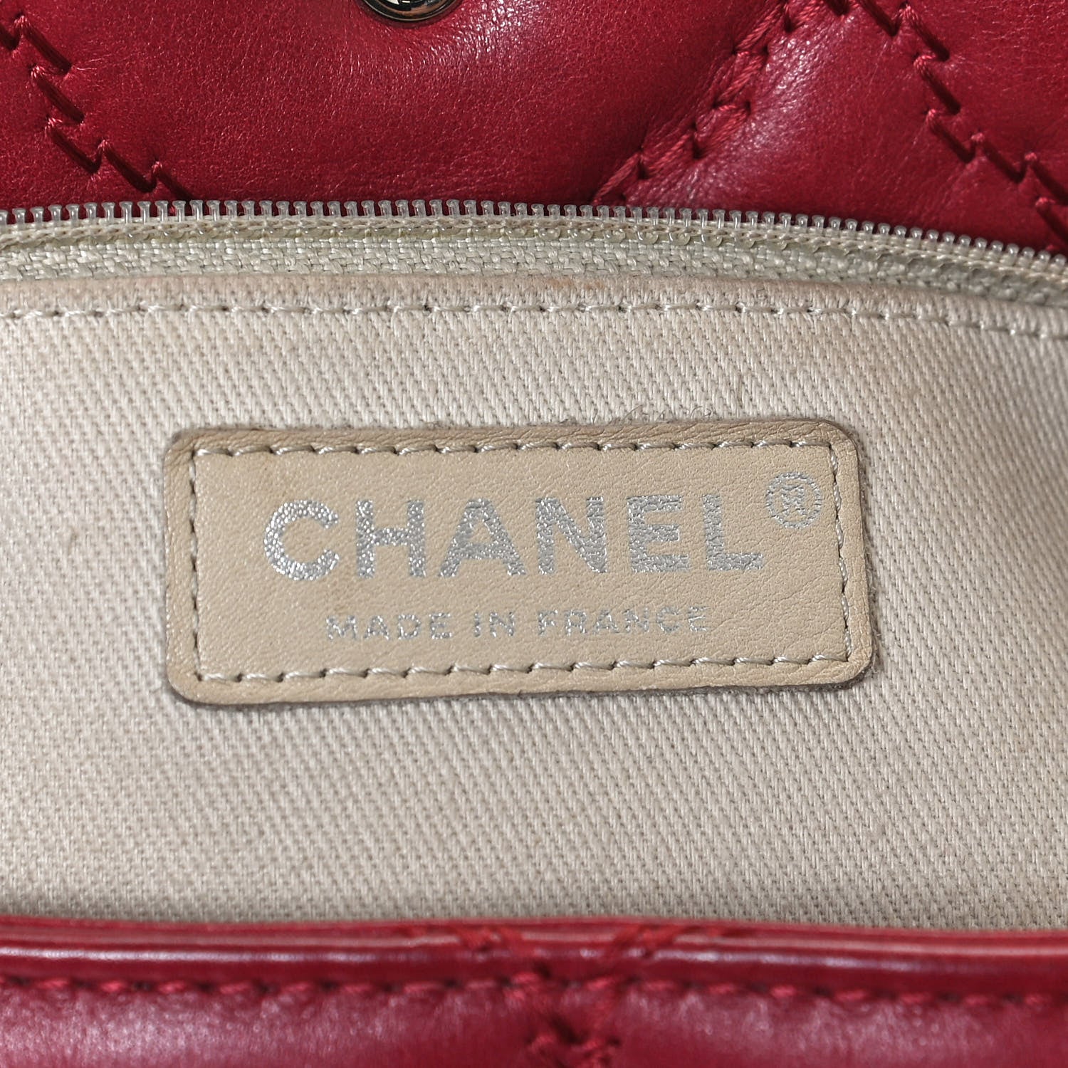 Chanel Calfskin Double Stitch Large Hamptons Flap Bag 6 of 10
