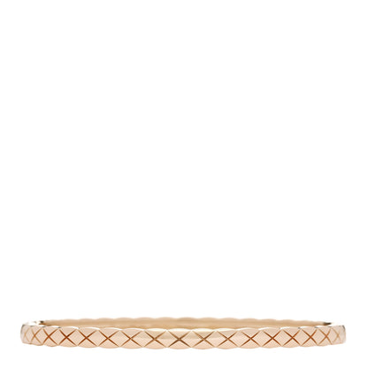 Chanel 18K Beige Gold Mini Coco Crush Bangle Bracelet M 2 of 5