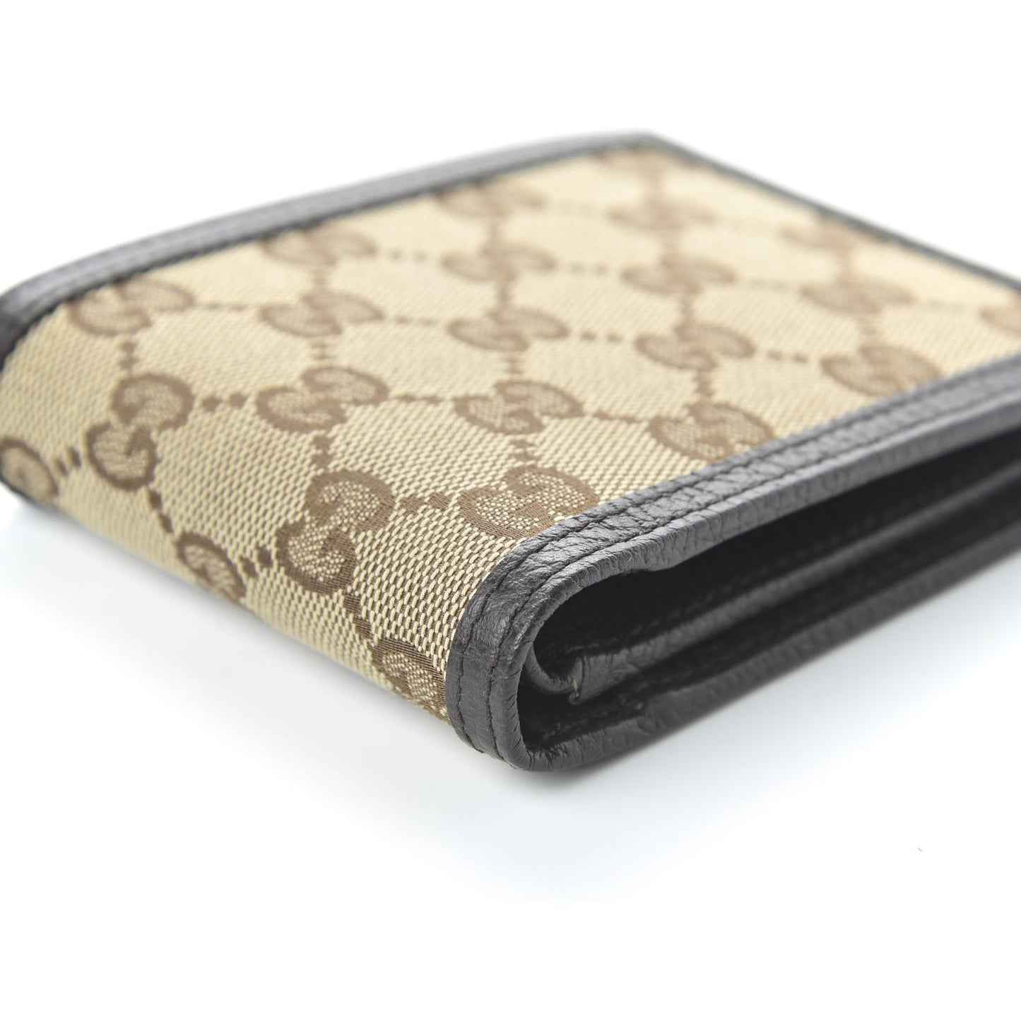 Monogram Bi-Fold Wallet Dark Brown