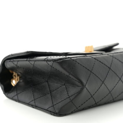 Chanel Aged Calfskin Quilted 2.55 Reissue Mini Flap Black 9 of 11