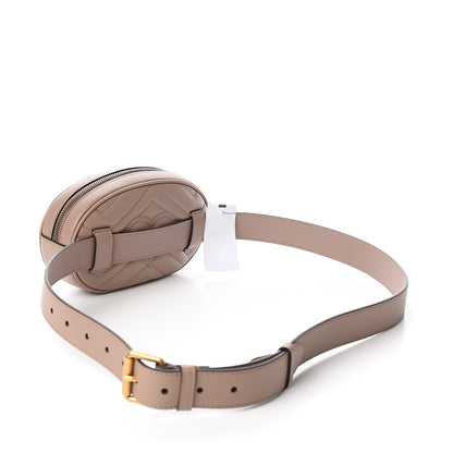 Gucci Calfskin Matelasse GG Marmont Belt Bag 105 42 Porcelain Rose 2 of 9
