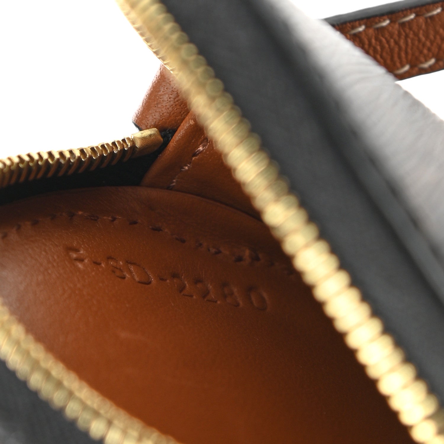 Celine Triomphe Canvas Round Zip Coin Purse 6 of 6