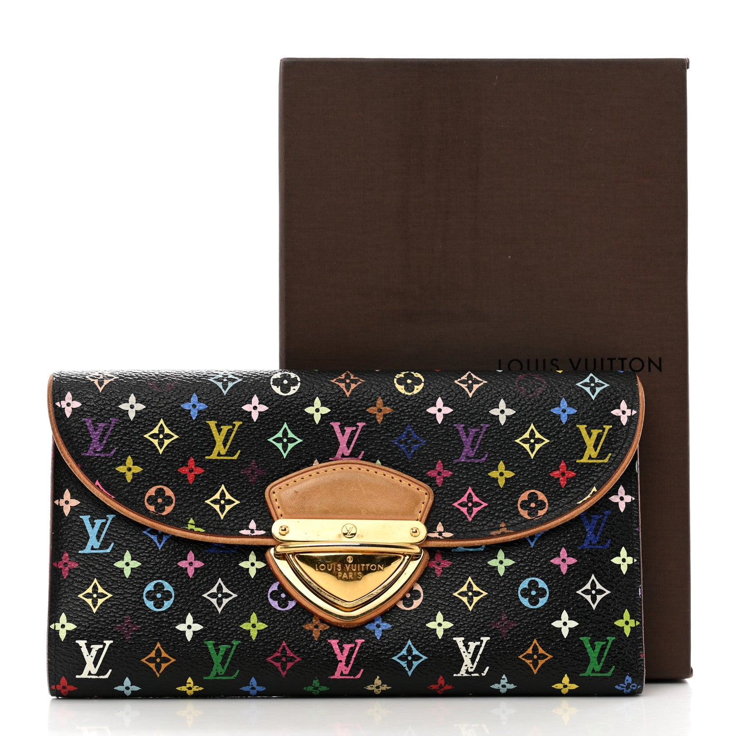 Louis Vuitton Monogram Multicolor Eugenie Wallet Black Grenade 7 of 7