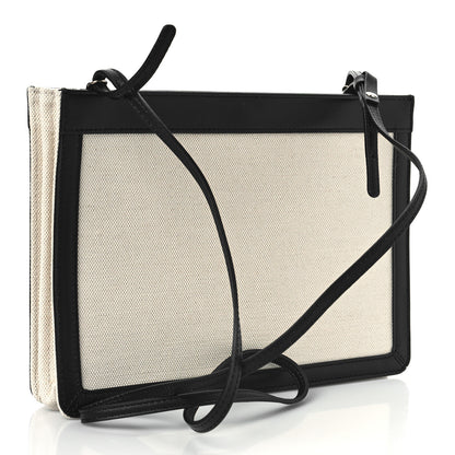 Balenciaga Cotton Canvas Pochette Crossbody Bag Black 3 of 9