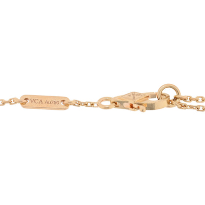 Van Cleef & Arpels 18K Rose Gold Carnelian Sweet Alhambra Bracelet 3 of 3
