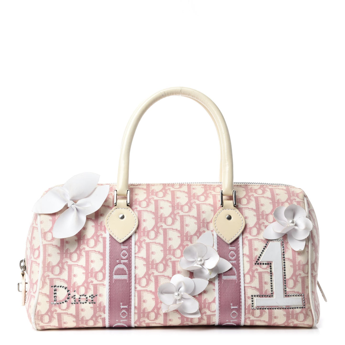 Monogram Girly Boston Pink