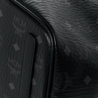 MCM Visetos Medium Liz Reversible Shopper Tote Black 9 of 19
