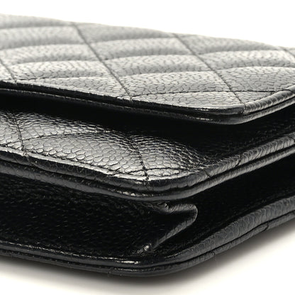 Chanel Caviar Quilted Wallet on Chain WOC Black 9 of 9