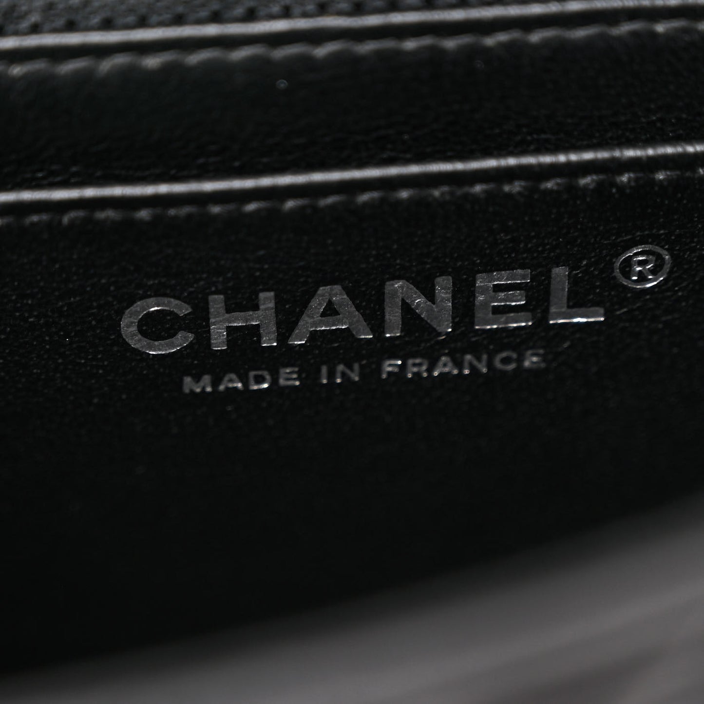 Lambskin Quilted Mini Square Flap Black