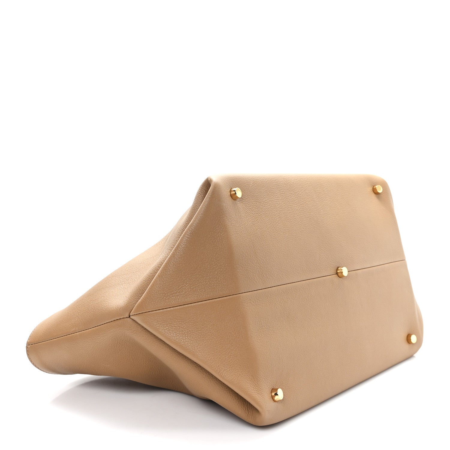 Khaite Pebbled Calfskin Medium Amelia Tote Nougat 4 of 10