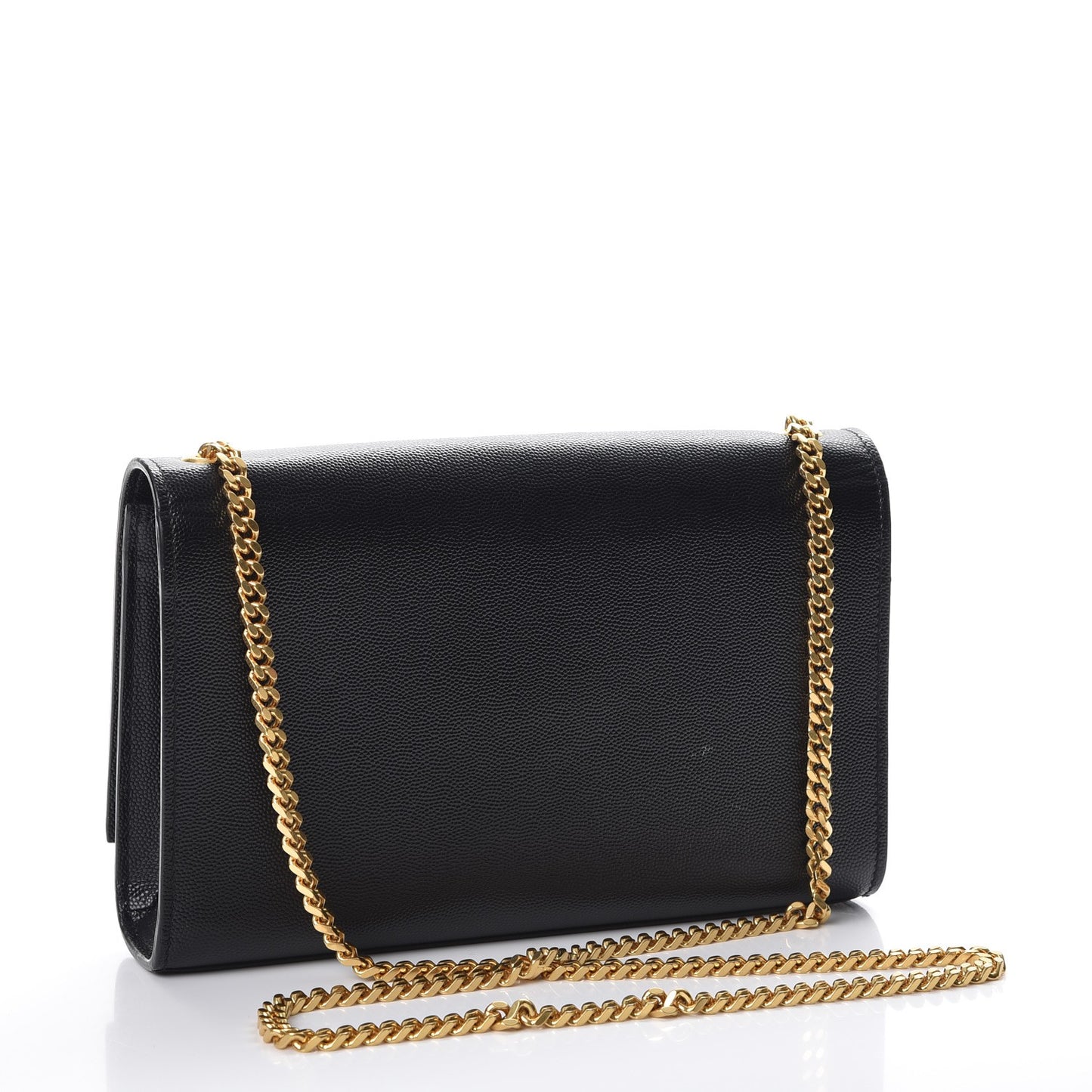 Grain De Poudre Medium Classic Monogram Kate Satchel Black