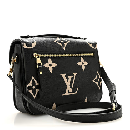 Louis Vuitton Empreinte Monogram Giant Pochette Metis Black Beige 3 of 9