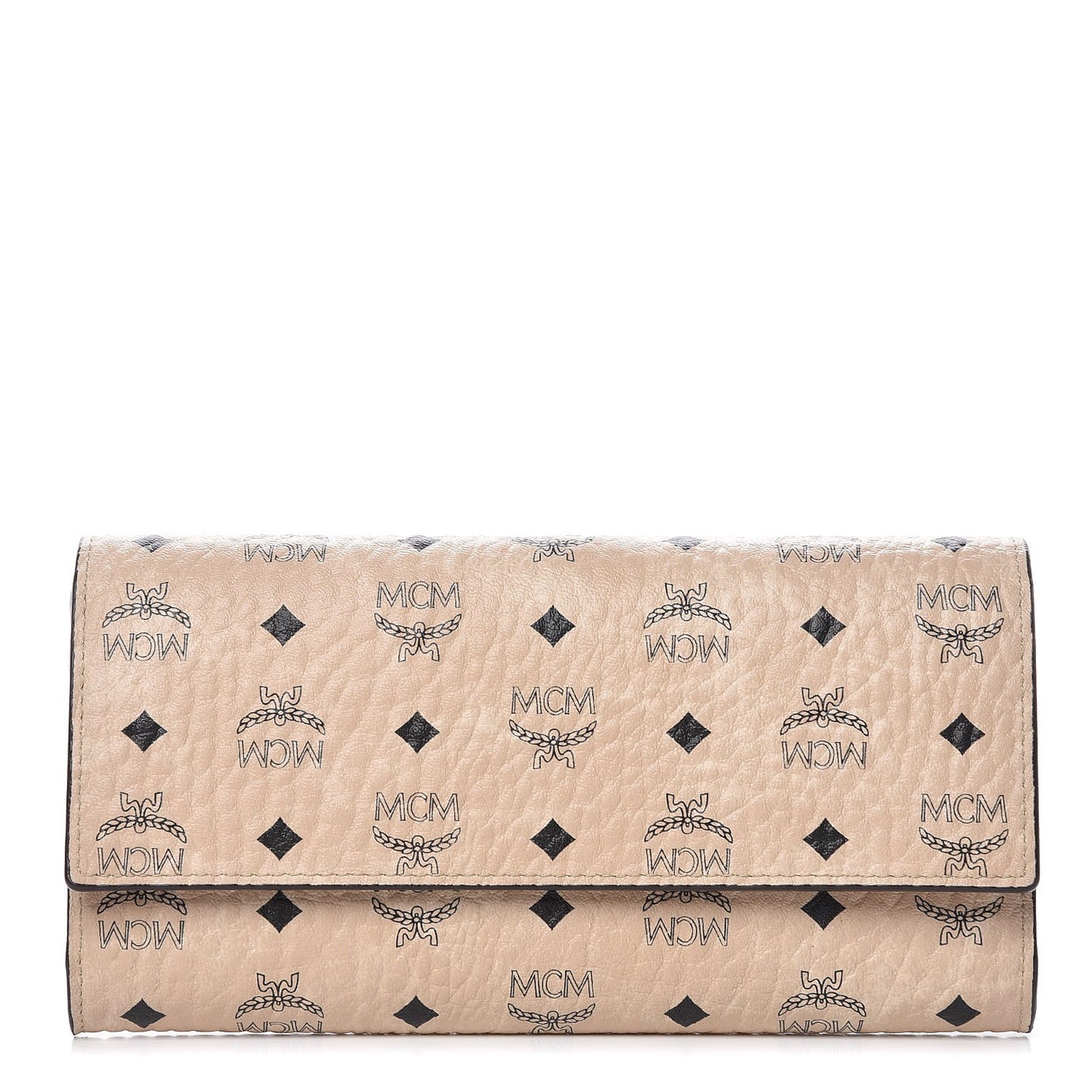 Visetos Continental Flap Wallet Beige