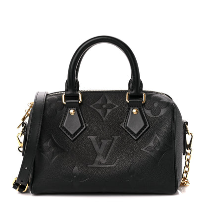 Louis Vuitton Empreinte Monogram Giant Speedy Bandouliere 20 Black 1 of 9