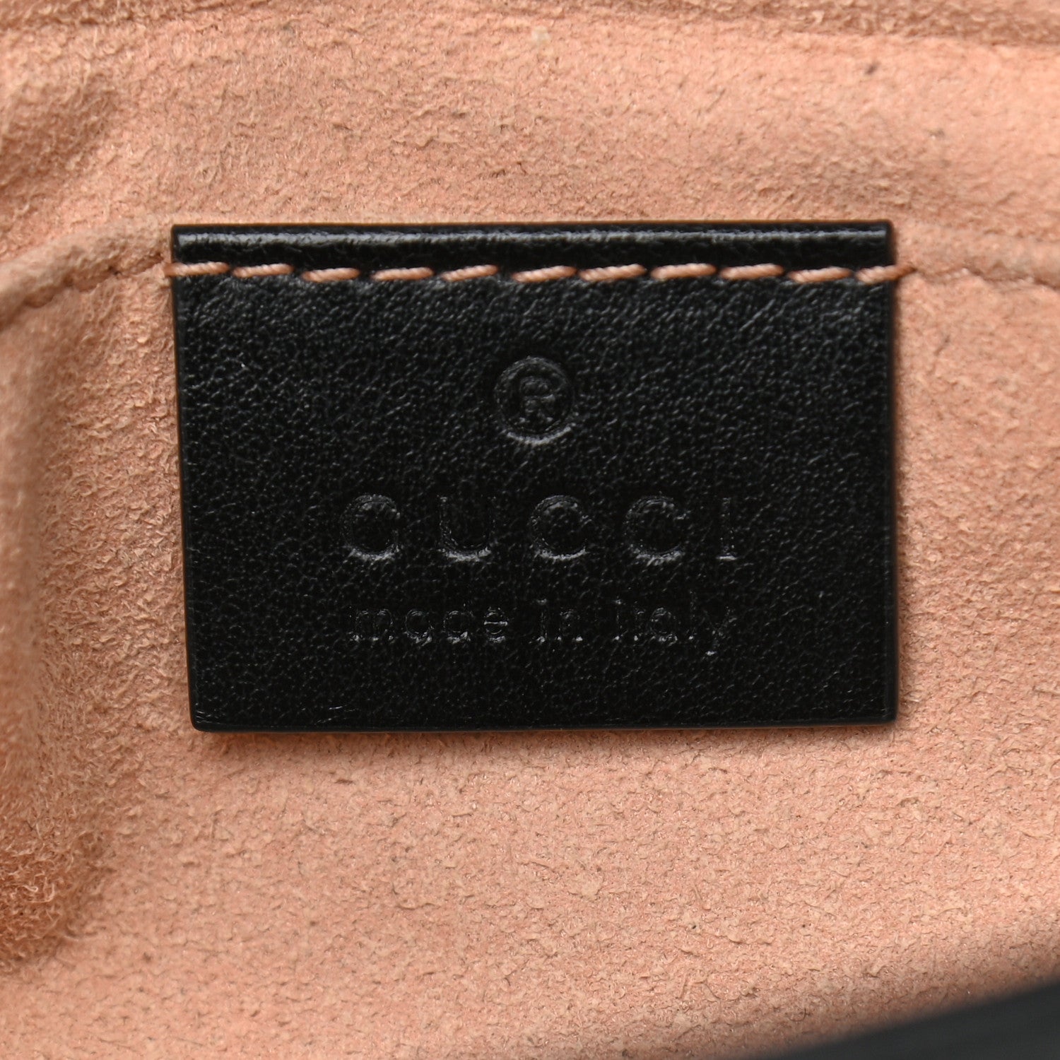 Gucci Calfskin Matelasse Mini GG Marmont Shoulder Bag Black 6 of 12