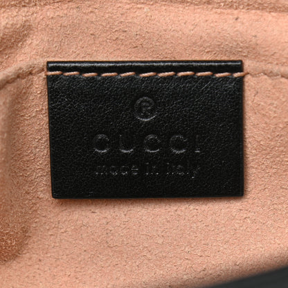Gucci Calfskin Matelasse Mini GG Marmont Shoulder Bag Black 6 of 12