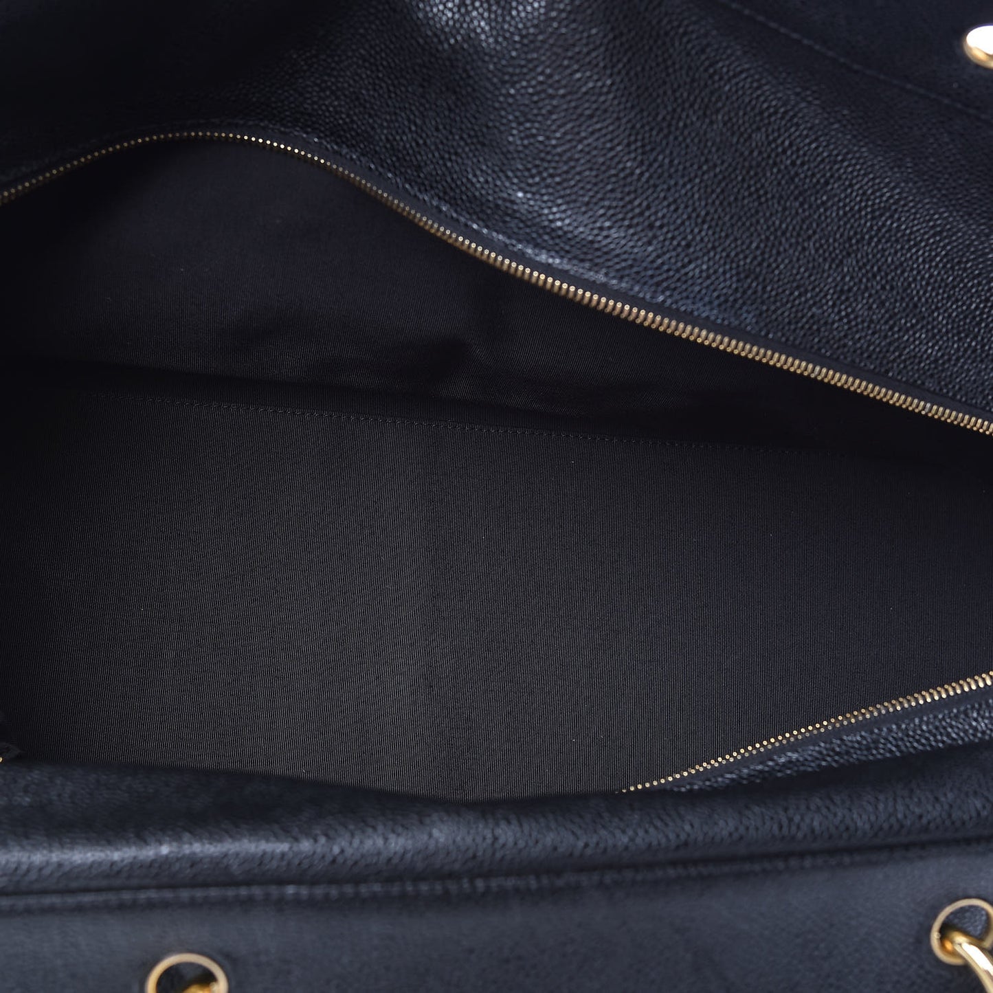 Caviar Quilted CC Tote Black