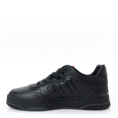 Gucci Sparrow Calfskin Mens Re-Web Sneakers 8.5 Black 1 of 10