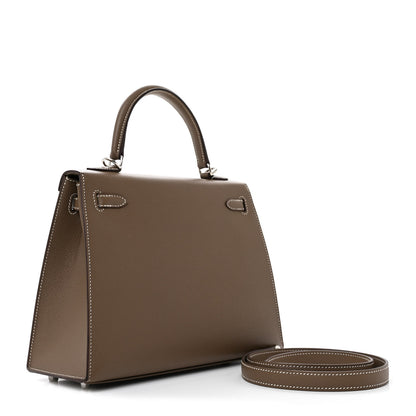 Hermes Epsom Kelly Sellier 25 Etoupe 3 of 12