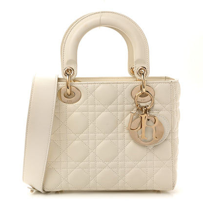 Christian Dior Lambskin Cannage Small My ABCDior Lady Dior White 1 of 9