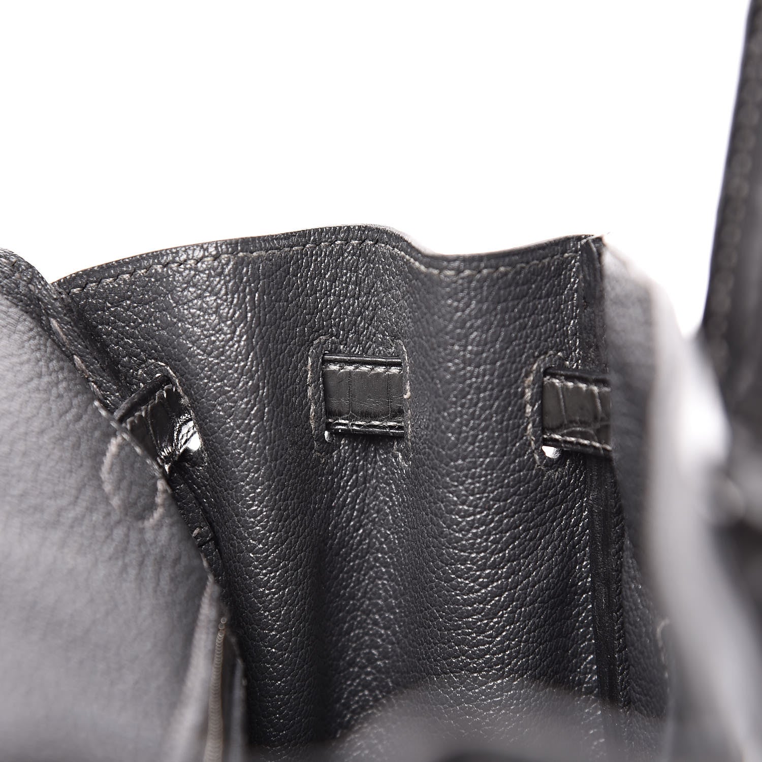 Hermes Matte Niloticus Crocodile Birkin 25 Graphite 19 of 33